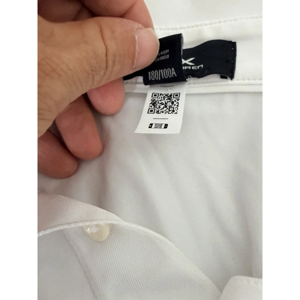 RLX Ralph Lauren 2025 Ryder Cup Bethpage Black Men's White Golf Polo Shirt L